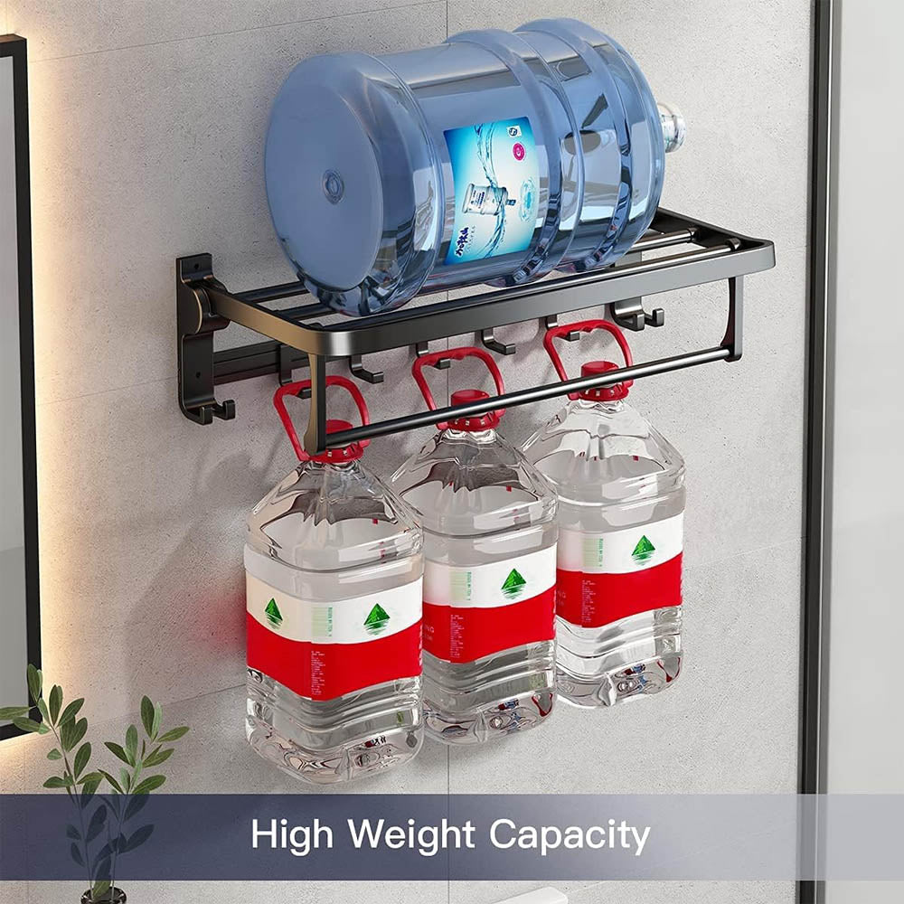 24 Inch Towel Bar Holder Foldable Towel Shelf