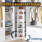 6 Tier 360° Rotating Shoe and Bag Rack Tower Organizer