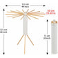 Portable Foldable Tripod Clothes Drying Racks