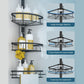 4 Adjustable Shelves Telescopic Shower Corner Caddy