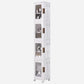 4 Tier Plastic Tall Narrow Storage Cabinet with Movable Wheels