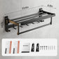 24 Inch Towel Bar Holder Foldable Towel Shelf