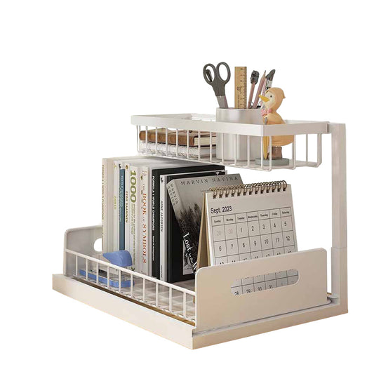 2 Pack Pull-Out Under Sink Storage Cabinet Organizers