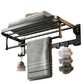 24 Inch Towel Bar Holder Foldable Towel Shelf