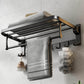 24 Inch Towel Bar Holder Foldable Towel Shelf