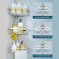 4 Adjustable Shelves Telescopic Shower Corner Caddy
