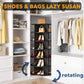 6 Tier 360° Rotating Shoe and Bag Rack Tower Organizer